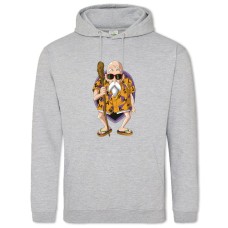 Hoodie with Print Dragon Ball Muten-Roshi - 2XL grey