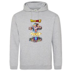 Hoodie with Print Dragon Ball Universe - 2XL grey