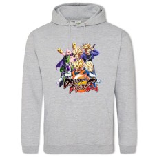 Hoodie with Print Dragon Ball Fighters - 2XL grey