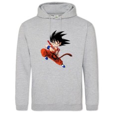 Hoodie with Print Dragon Ball Fighter Gokuu - 2XL grey