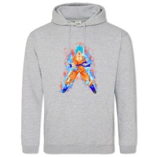 Hoodie with Print Dragon Ball Fight Power - 2XL grey