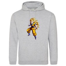 Hoodie with Print Dragon Ball Strong Hero - 2XL grey