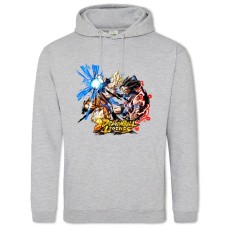 Hoodie with Print Dragon Ball Fighters Print - 2XL grey