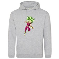Hoodie with Print Dragon Ball Power Girl - 2XL grey