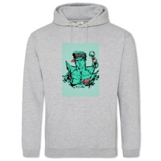 Худі з принтом Джоджо Герой Арт - 2XL сірий