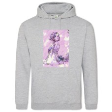 Худі з принтом Джоджо Арт Дівчина - 2XL сірий