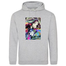 Худі з принтом Джоджо Герої Головні Арт - 2XL сірий
