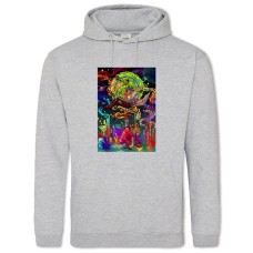 Hoodie with Print Rick And Morty Chemistry Lab - 2XL grey