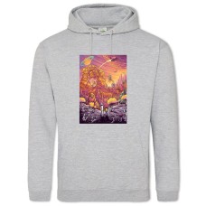 Худі з принтом Рік І Морті Космічні Подорожі - 2XL сірий