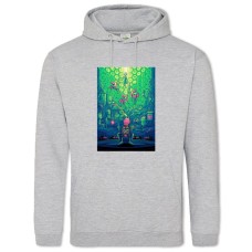 Hoodie with Print Rick And Morty Pink Alien - 2XL grey