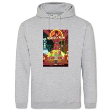 Худі з принтом Рік І Морті Анатомічний Парк - 2XL сірий