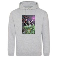 Hoodie with Print Rick And Morty Monster Sword And Hexagon - 2XL grey