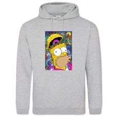 Hoodie with Print The Simpsons Art Homer - 2XL grey