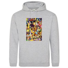 Hoodie with Print The Simpsons Universe - 2XL grey