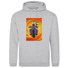 Hoodie with Print The Simpsons Bart And Homer - 2XL grey