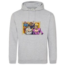 Худі з принтом Джоджо Герої Стиль - 2XL сірий