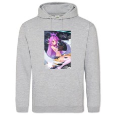 Худи с принтом Без Игры Нет Жизни Джибриль И Книга - 2XL серый