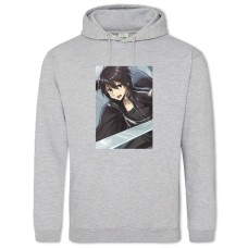 Hoodie with Print Sword Art Online Kirito Hero - 2XL grey
