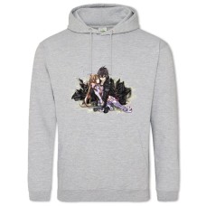 Hoodie with Print Sword Art Online Theme - 2XL grey