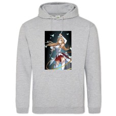 Hoodie with Print Sword Art Online Hero Asuna - 2XL grey