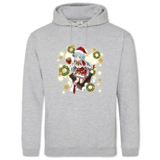 Hoodie with Print Sword Art Online Christmas Girl - 2XL grey
