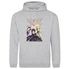 Hoodie with Print Sword Art Online Main Heroes - 2XL grey
