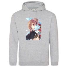 Hoodie with Print Sword Art Online Cute Hero Girl - 2XL grey