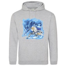 Hoodie with Print Sword Art Online Blue Print - 2XL grey