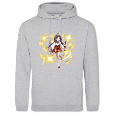 Hoodie with Print Sword Art Online Print Girl Fighter - 2XL grey