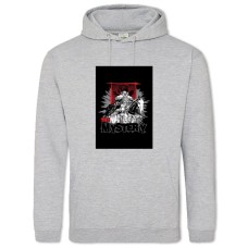 Худи с принтом Берсерк Тайна - 2XL серый