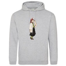 Hoodie with Print Demon Slayer Kimetsu No Yaiba Hero Girl - 2XL grey