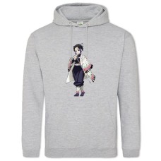 Hoodie with Print Demon Slayer Kimetsu No Yaiba Kochou Shinobu - 2XL grey