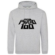 Худі з принтом Моб Психо 100 Логотип - 2XL сірий