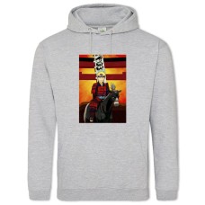 Худи с принтом Наруто Прикольный Принт - 2XL серый