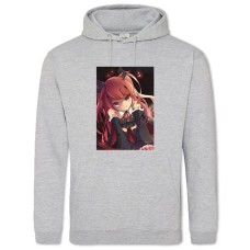 Худи с принтом Последний Серафим Вампир Девушка Крул Цепеш - 2XL серый