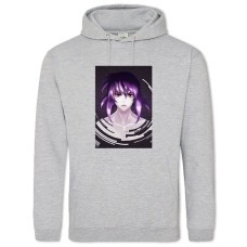 Hoodie with Print Ghost In The Shell Motoko Kusanagi Art - 2XL grey