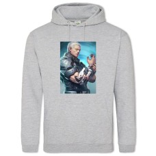Hoodie with Print Ghost In The Shell Hero Print - 2XL grey