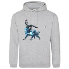 Hoodie with Print Ghost In The Shell Motoko - 2XL grey