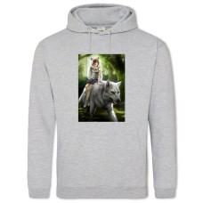 Худи с принтом Принцесса Мононоке Главная Тема - 2XL серый