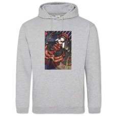 Hoodie with Print Date A Live Kurumi Tokisaki Hero - 2XL grey