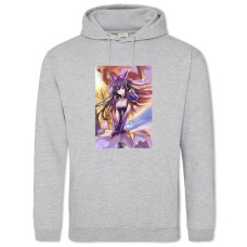 Hoodie with Print Date A Live Girl Yatogami Tohka Hero - 2XL grey