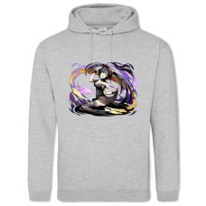 Hoodie with Print Date A Live Girl Hero Print - 2XL grey