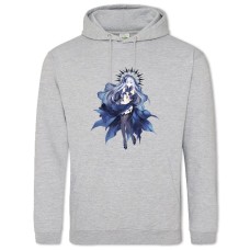 Hoodie with Print Date A Live Origami Tobiichi Hero - 2XL grey