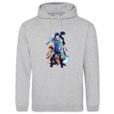 Hoodie with Print Blue Exorcist Heroes - 2XL grey