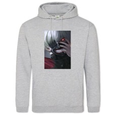Hoodie with Print Tokyo Ghoul Hero Ken Kaneki - 2XL grey