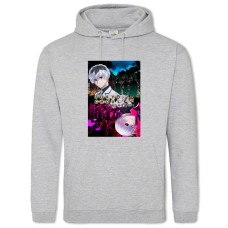 Hoodie with Print Tokyo Ghoul Heroes Print - 2XL grey