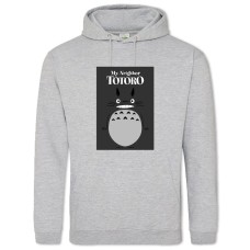 Hoodie with Print Tonari No Totoro Grey Print - 2XL grey