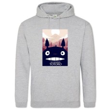 Hoodie with Print Tonari No Totoro Theme - 2XL grey