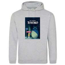 Hoodie with Print Tonari No Totoro Main Theme - 2XL grey