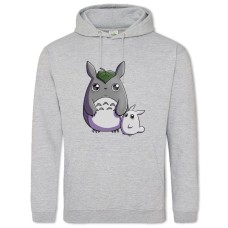 Hoodie with Print Tonari No Totoro Cute Heroes - 2XL grey